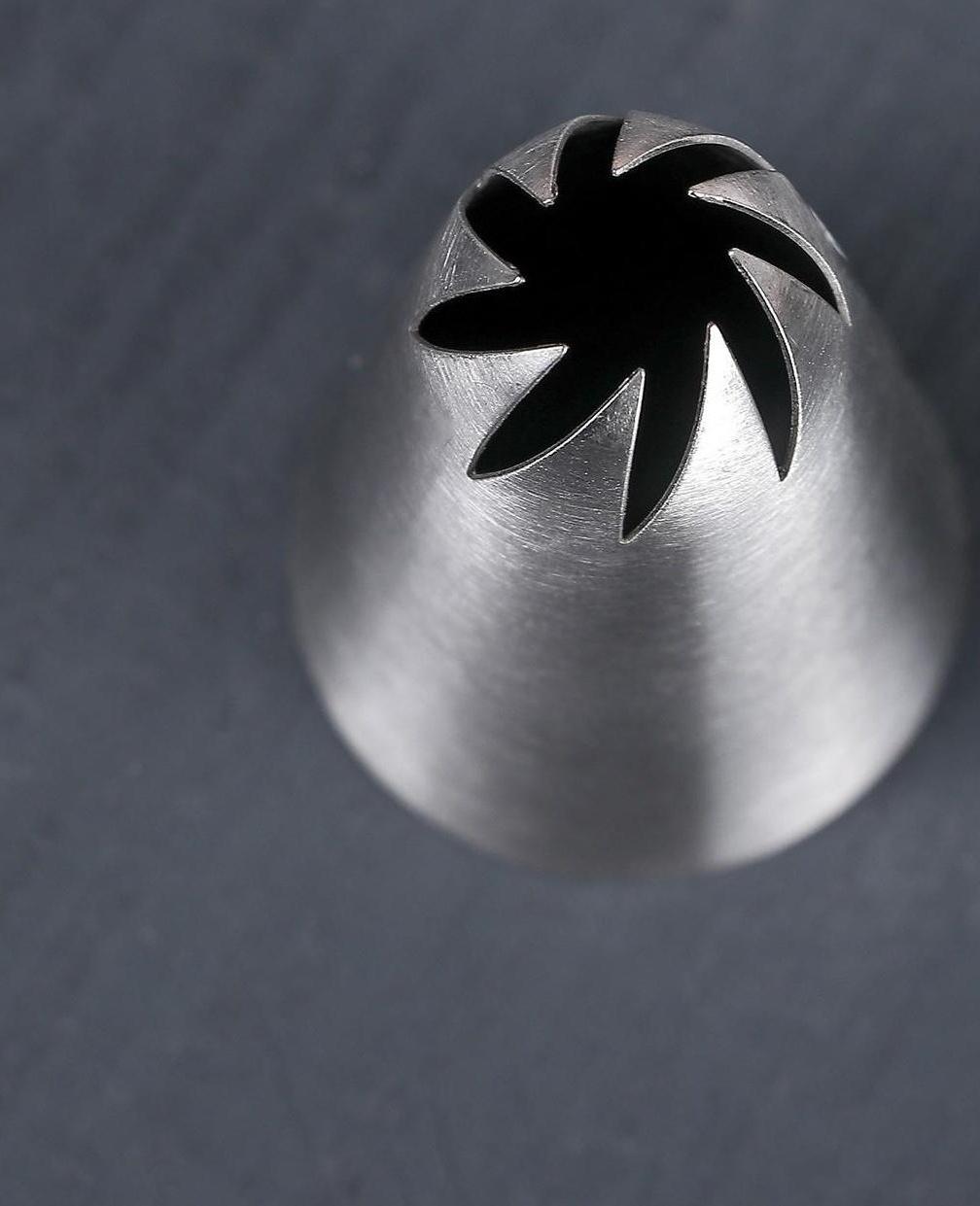 Насадка кондитерская «Закрытая роза», d=3 см, выход 1 см, нержавеющая сталь