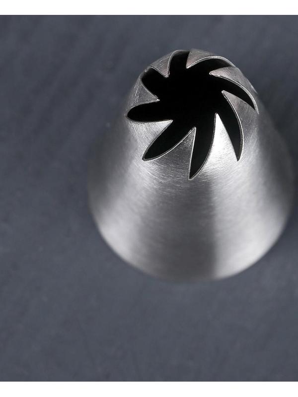 Насадка кондитерская «Закрытая роза», d=3 см, выход 1 см, нержавеющая сталь