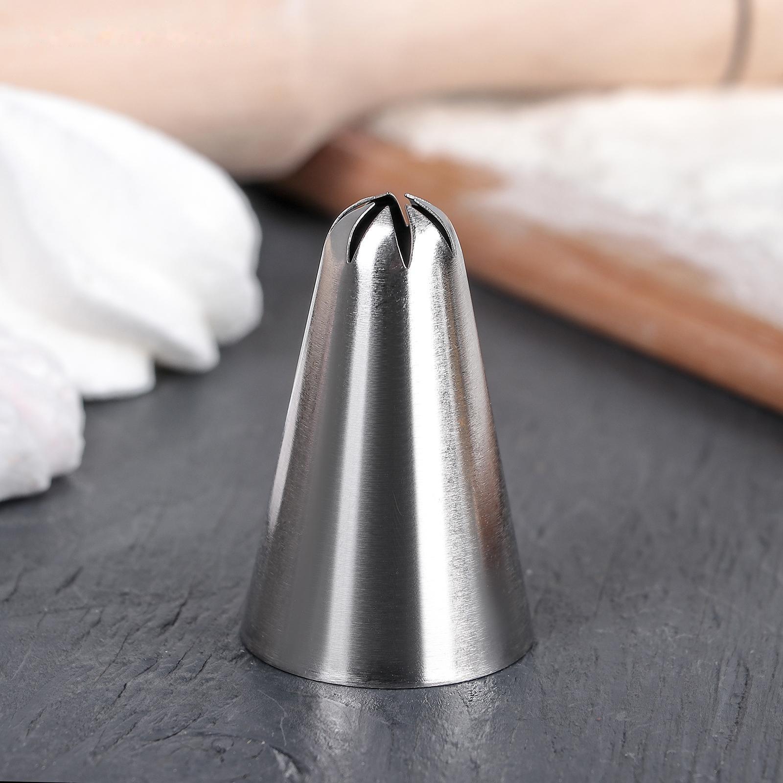 Насадка кондитерская «Закрытая звезда», d=3 см, выход 0,3 см, нержавеющая сталь