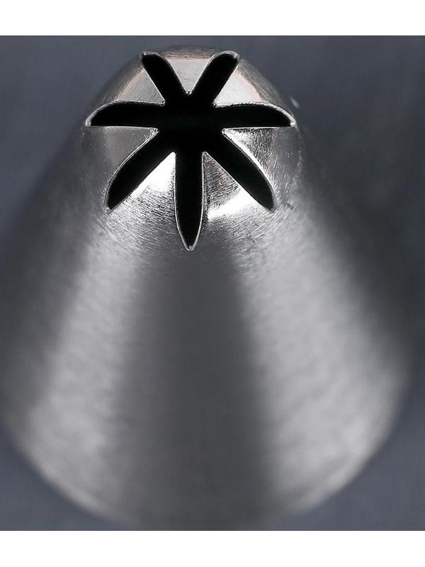 Насадка кондитерская «Закрытая звезда», d=3 см, выход 0,3 см, нержавеющая сталь