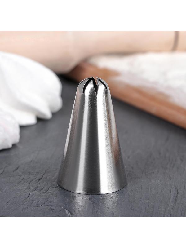 Насадка кондитерская «Закрытая звезда», d=3 см, выход 0,3 см, нержавеющая сталь