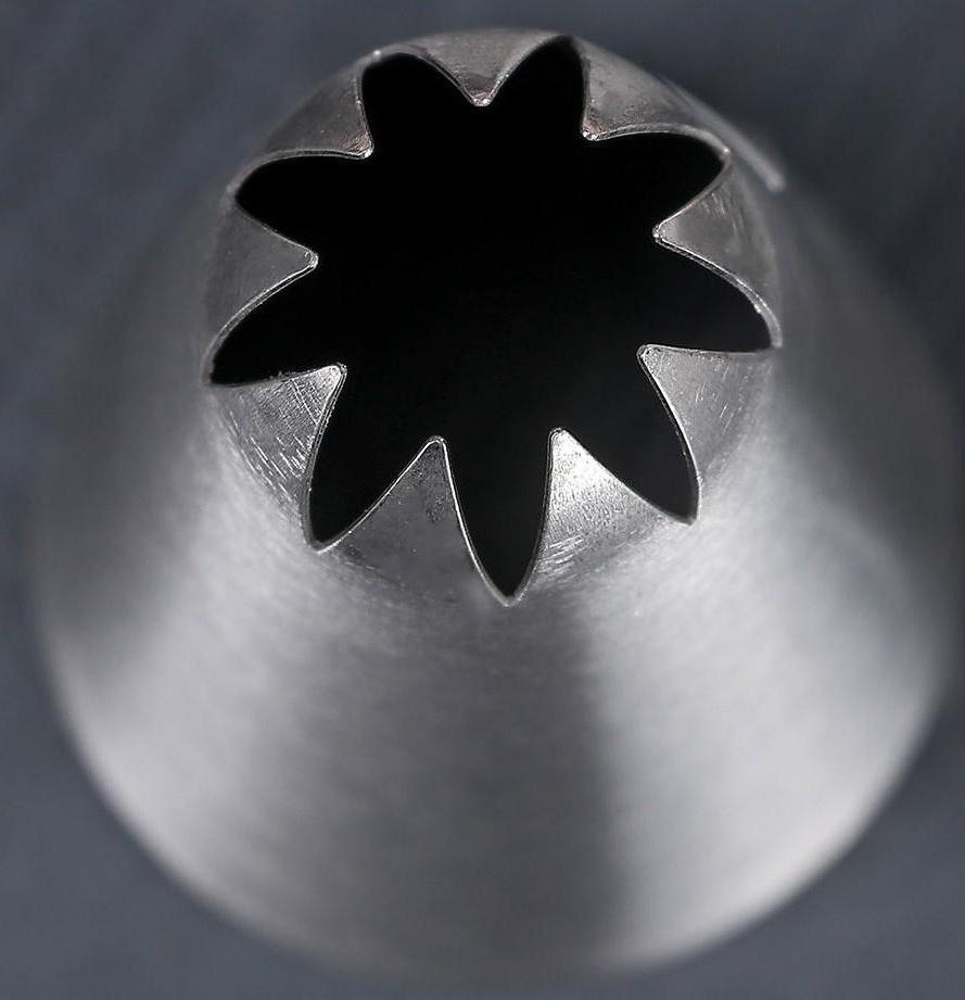 Насадка кондитерская «Закрытая звезда», d=3,4 см, выход 1,1 см, нержавеющая сталь