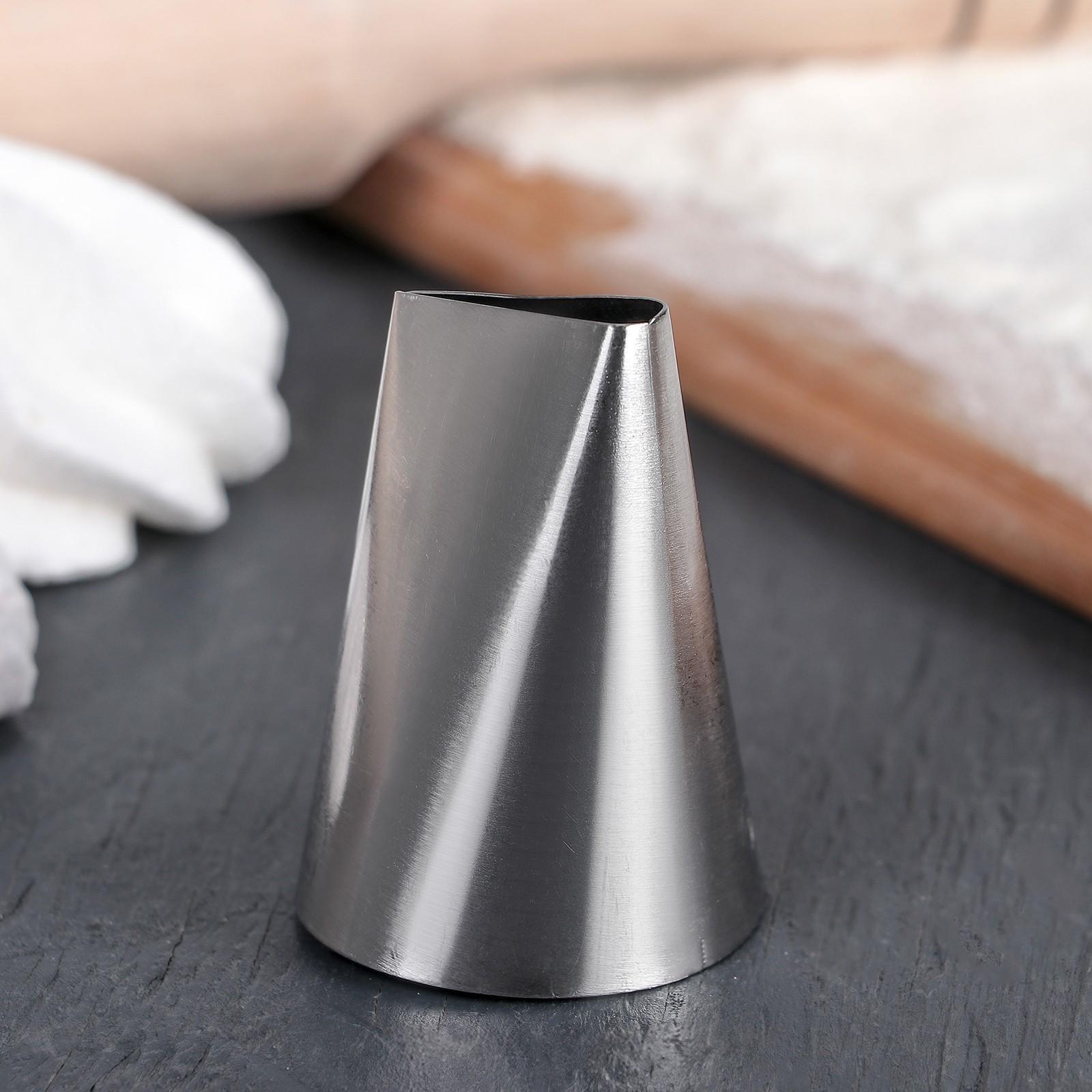 Насадка кондитерская «Лепесток», d=3,4 см, выход 2,3 см, нержавеющая сталь