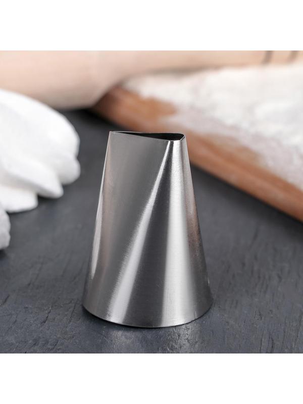 Насадка кондитерская «Лепесток», d=3,4 см, выход 2,3 см, нержавеющая сталь