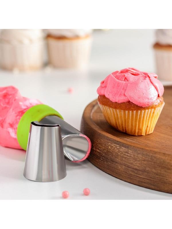 Насадка кондитерская «Хризантема», d=3,4 см, выход 2,5 см, нержавеющая сталь