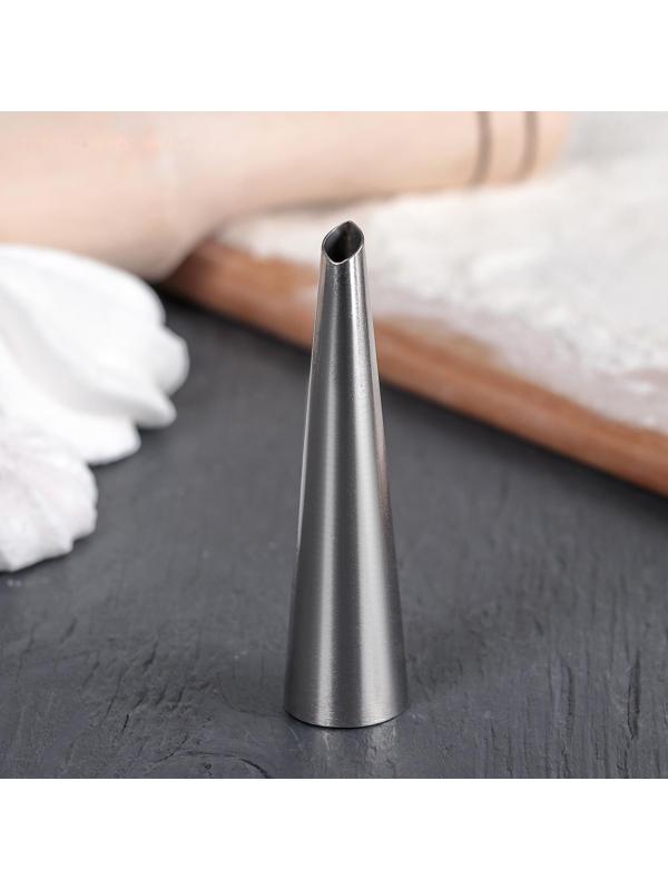 Насадка кондитерская для начинки «Маффин», d=1,7 см, выход 0,6 см, нержавеющая сталь