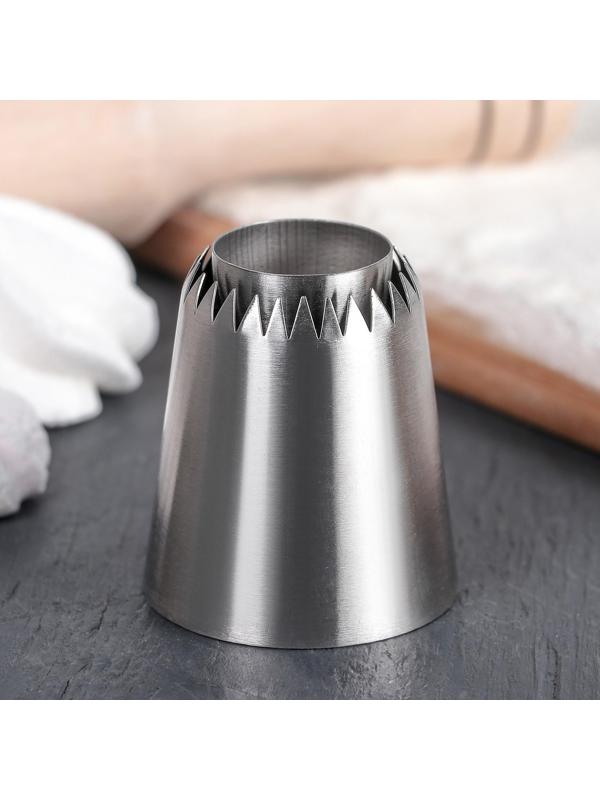 Насадка кондитерская «Безе», d=4,2 см, выход 2,7 см, нержавеющая сталь