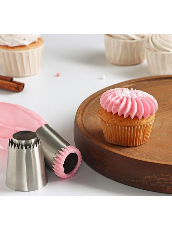 Насадка кондитерская «Безе», d=4,2 см, выход 2,7 см, нержавеющая сталь