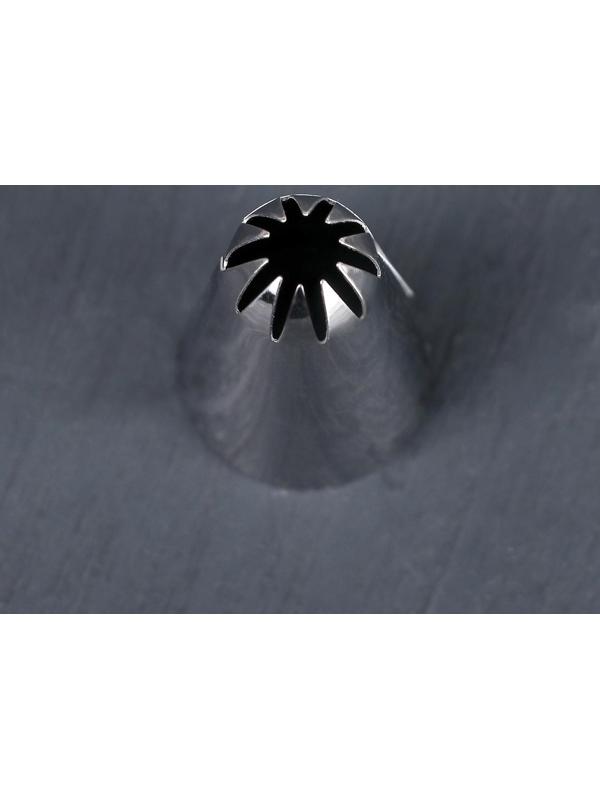 Насадка кондитерская «Закрытая звезда», d=2,8 см, выход 0,6 см, нержавеющая сталь