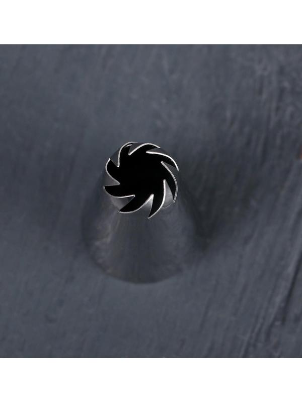 Насадка кондитерская «Закрытая роза», d=2,3 см, выход 0,9 см, нержавеющая сталь