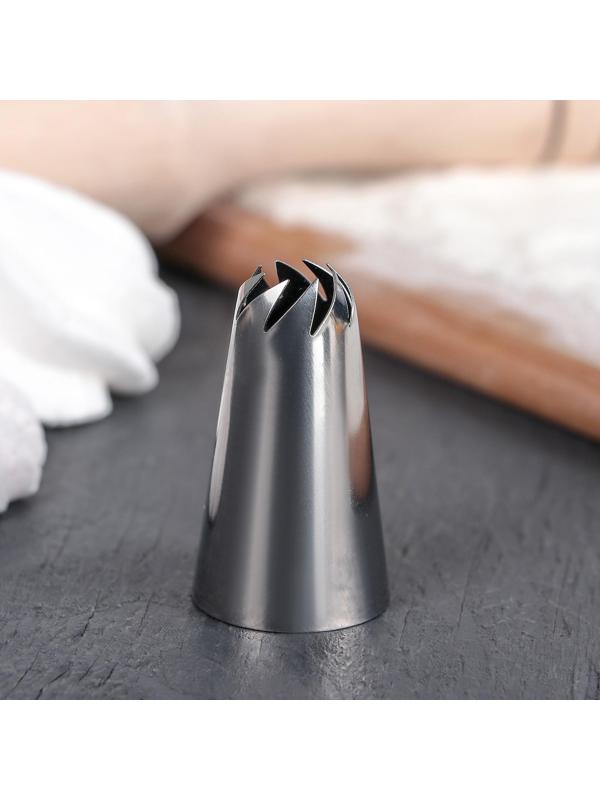 Насадка кондитерская «Закрытая роза», d=2,3 см, выход 0,9 см, нержавеющая сталь