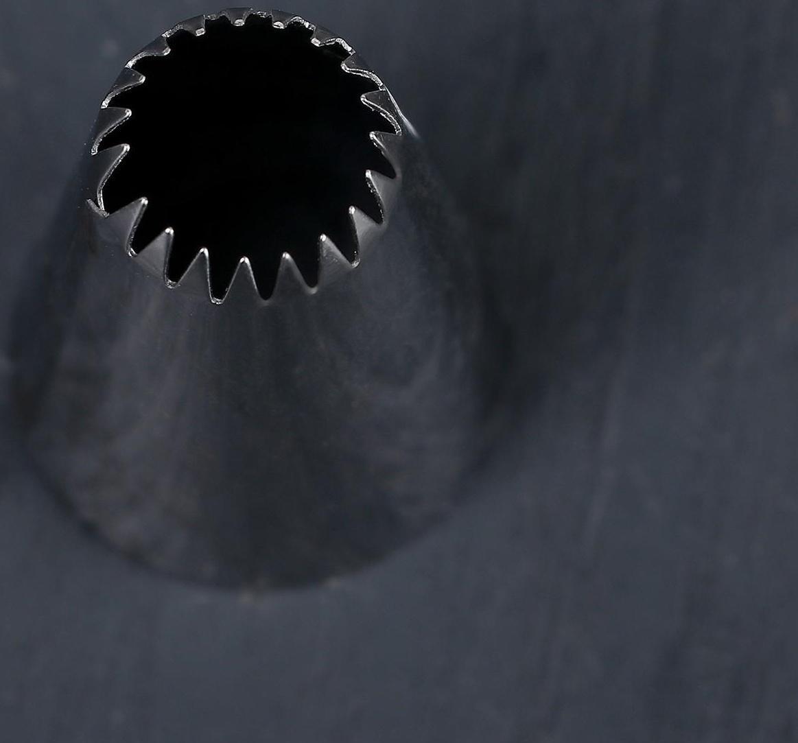 Насадка кондитерская «Французская звезда», d=2,5 см, выход 0,9 см, нержавеющая сталь