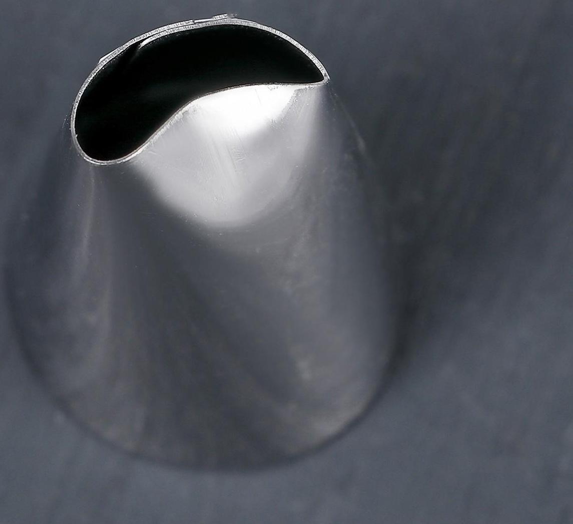 Насадка кондитерская «Лепесток розы», d=2,5 см, выход 1,5 см, нержавеющая сталь