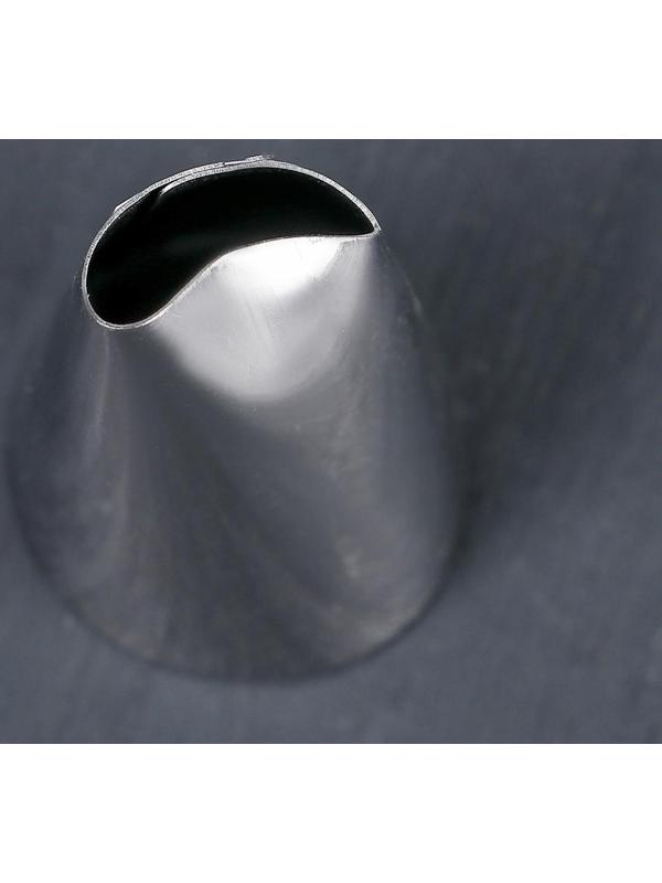 Насадка кондитерская «Лепесток розы», d=2,5 см, выход 1,5 см, нержавеющая сталь