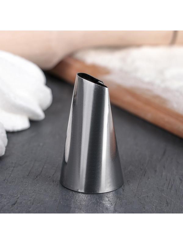 Насадка кондитерская «Лепесток», d=2,5 см, выход 1,2 см, нержавеющая сталь