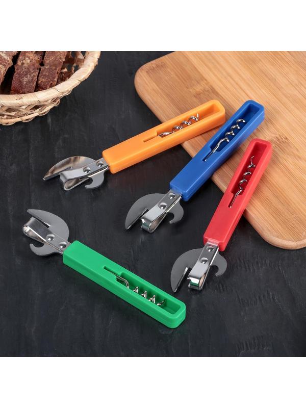 Открывалка-штопор Доляна «Польза», 14,5 см, цвет МИКС