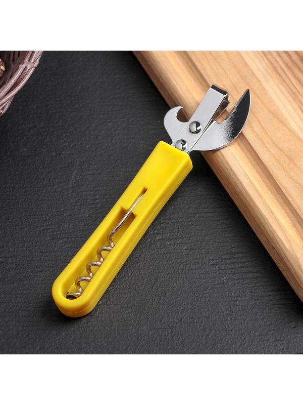 Открывалка-штопор Доляна «Польза», 14,5 см, цвет МИКС