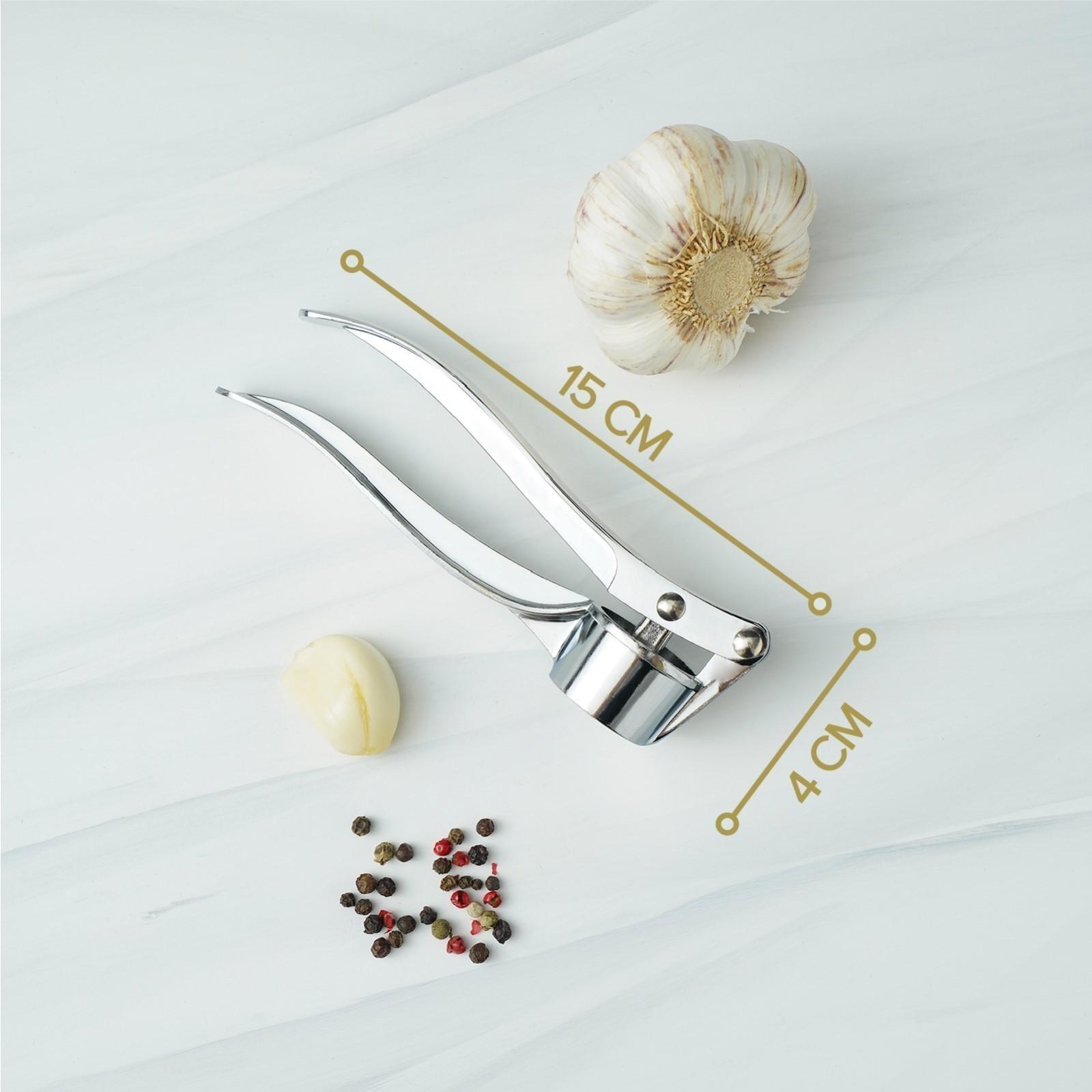 Пресс для чеснока Доляна «Эрнест», 15 см, цвет хромированный