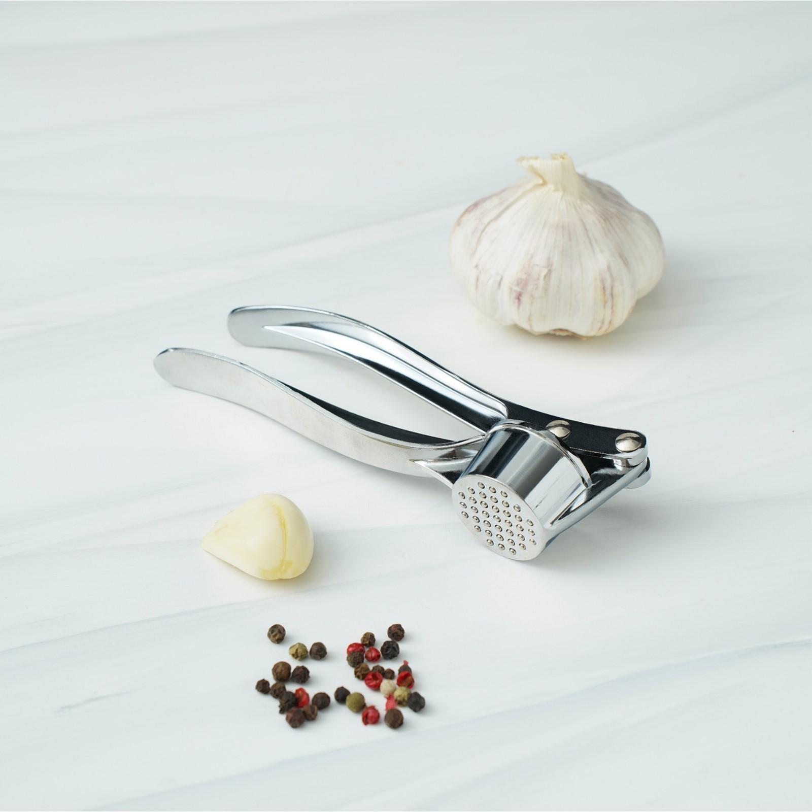 Пресс для чеснока Доляна «Эрнест», 15 см, цвет хромированный