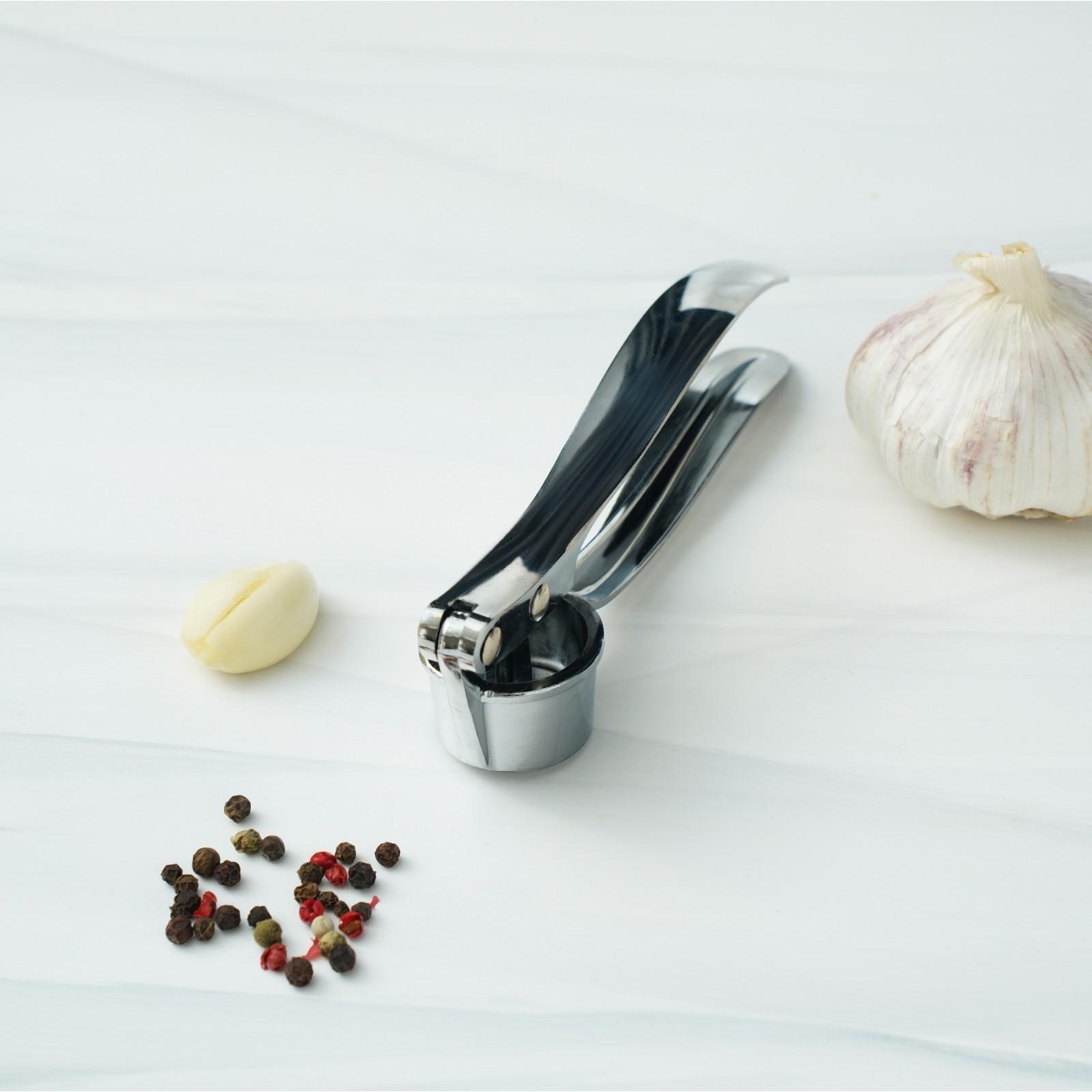 Пресс для чеснока Доляна «Эрнест», 15 см, цвет хромированный