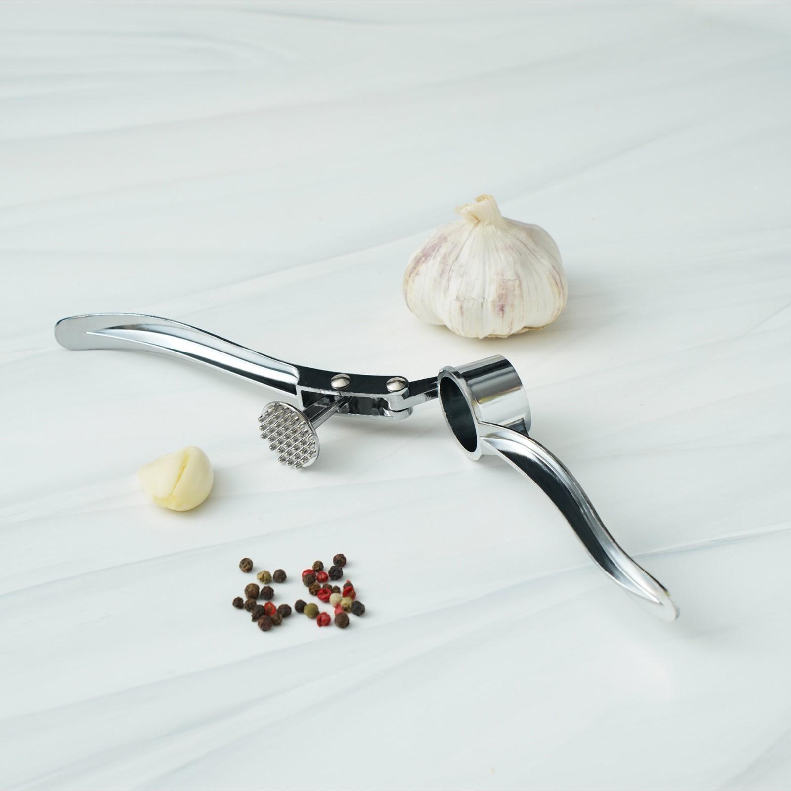 Пресс для чеснока Доляна «Эрнест», 15 см, цвет хромированный
