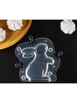 Молд «Кролик», 13,5×13 см, цвет прозрачный