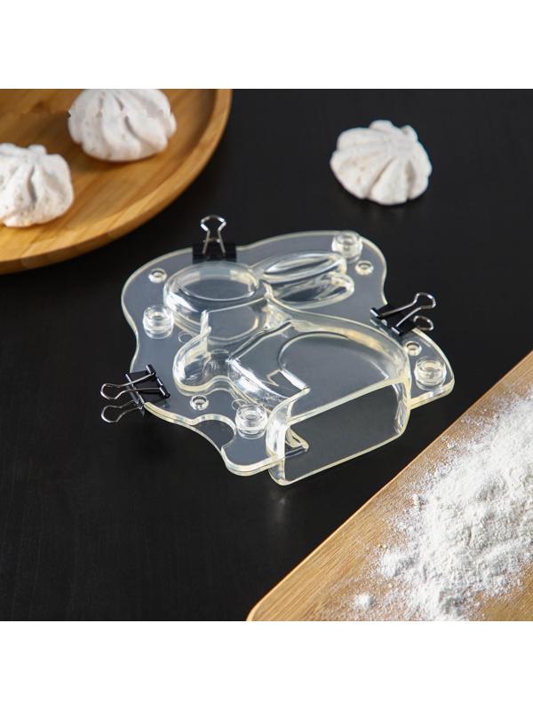 Молд «Кролик», 13,5×13 см, цвет прозрачный