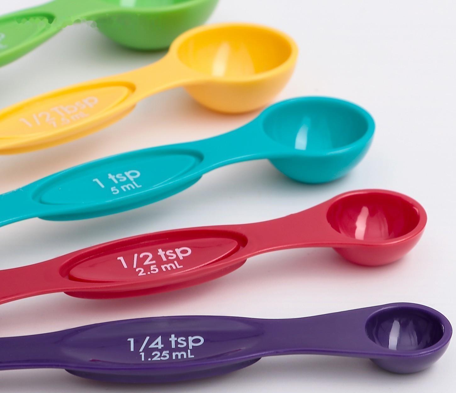 Набор мерных ложек Доляна «Радуга», 5 шт: 15/7,5/5/2,5/1,25 мл