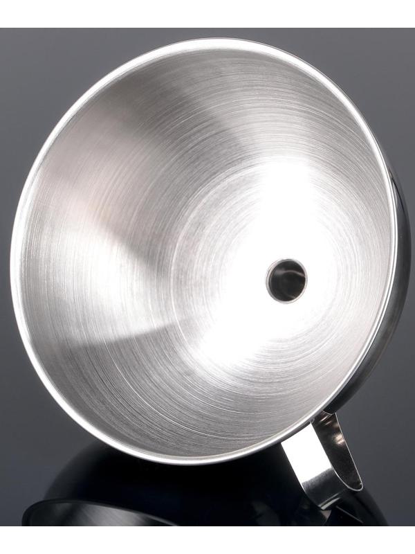 Воронка с ручкой из нержавеющей стали, d=15 см