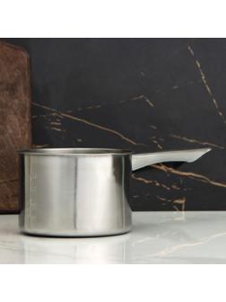 Ковш из нержавеющей стали «Базис», 950 мл, d=14 см, с мерной шкалой, металлическая ручка