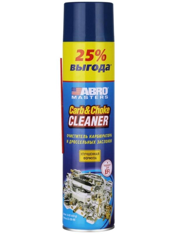 Очиститель карбюратора XL ABRO MASTERS, 453 г CC-120-RE