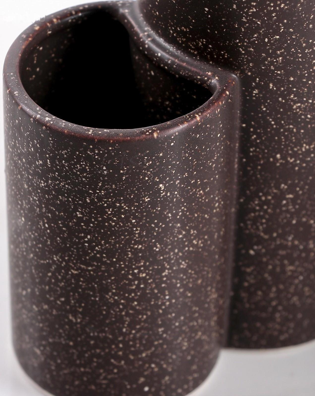 Дозатор для моющего средства с щёткой «Минимал», 400 мл, цвет коричневый