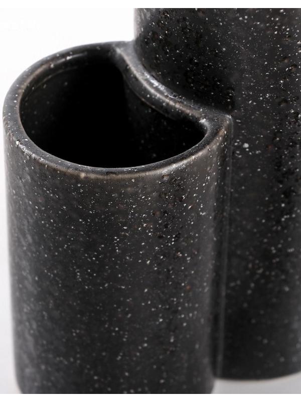 Дозатор для моющего средства с щёткой «Минимал», цвет чёрный