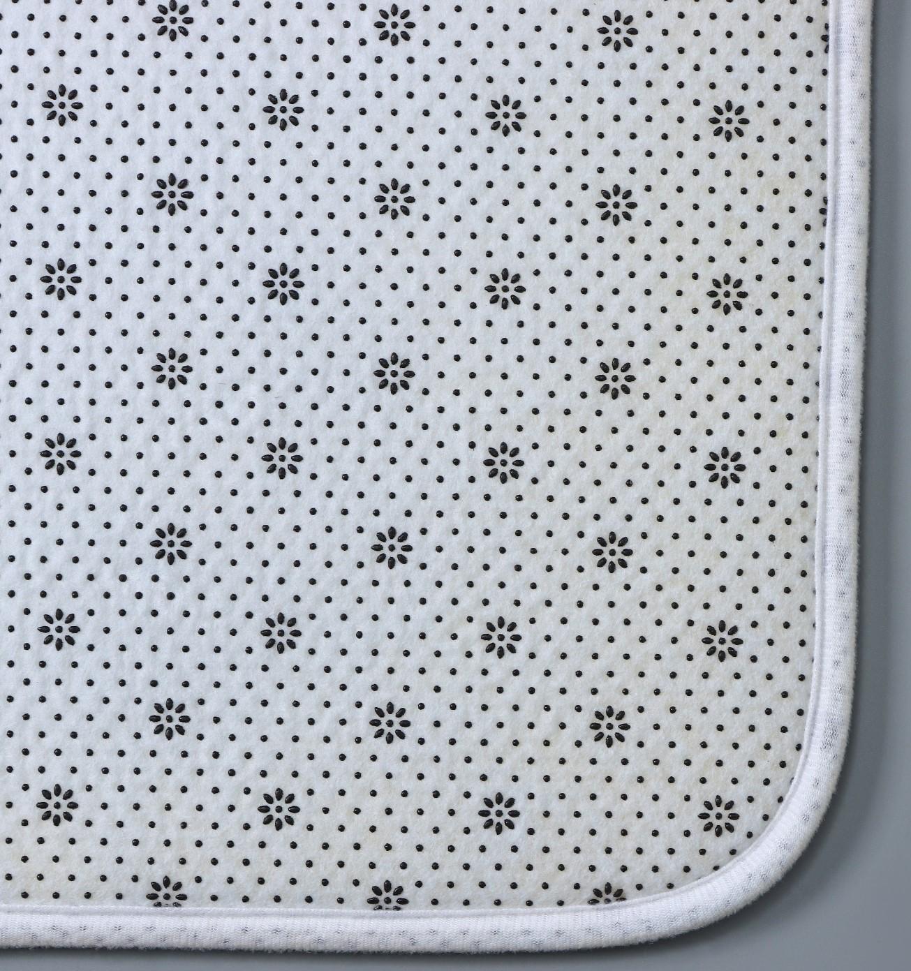 Набор ковриков для ванной и туалета Доляна «Камни», 2 шт: 40×50, 50×80 см, цвет белый