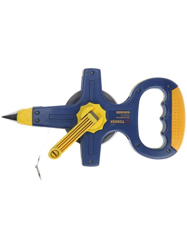 Рулетка геодезическая ТУНДРА, металлическая лента, 30 м х 12.5 мм