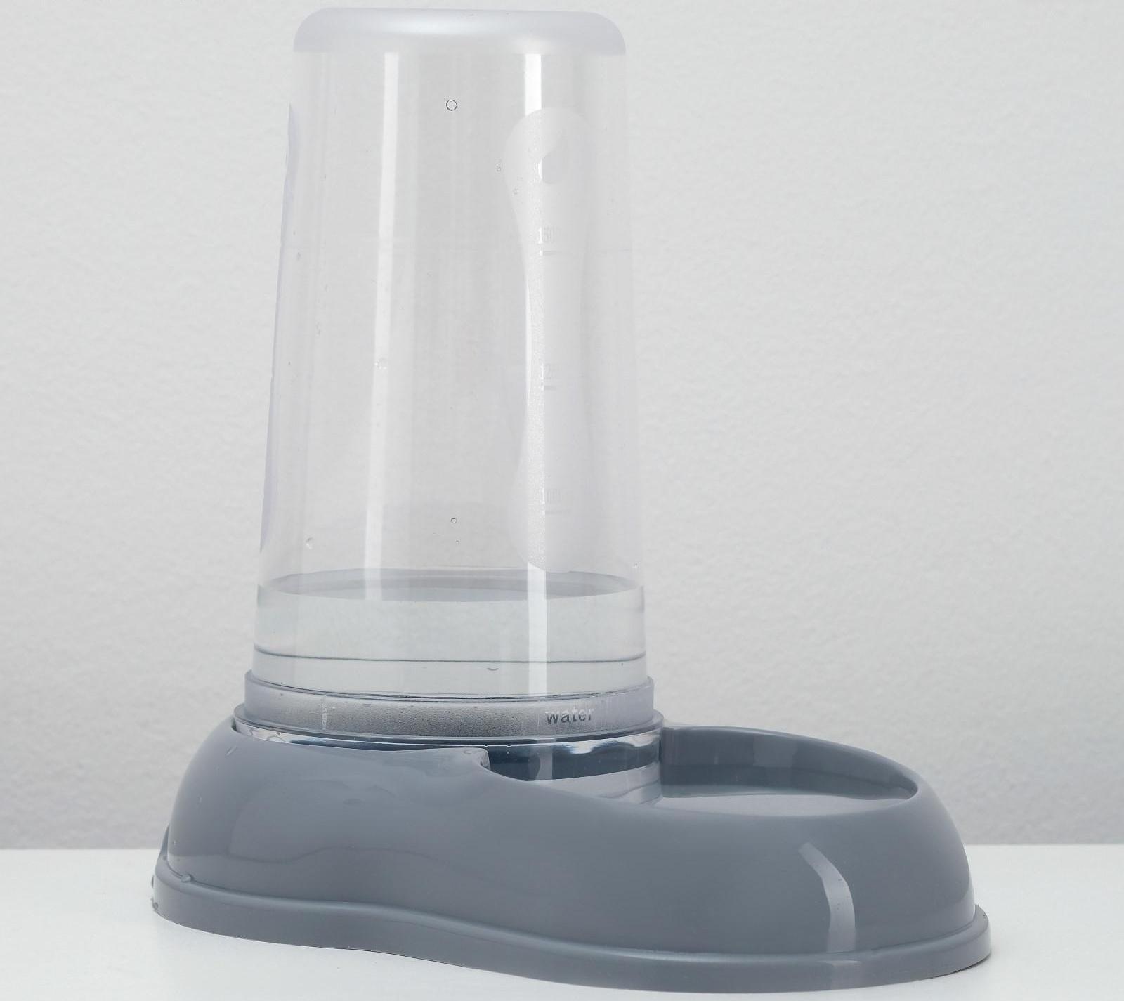 Автопоилка/автокормушка 1,5 л серый