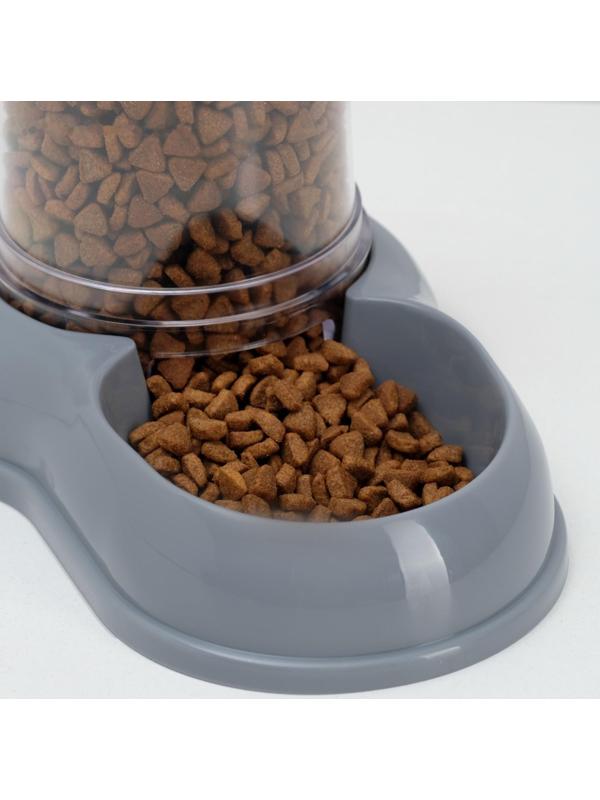 Автопоилка/автокормушка 1,5 л серый