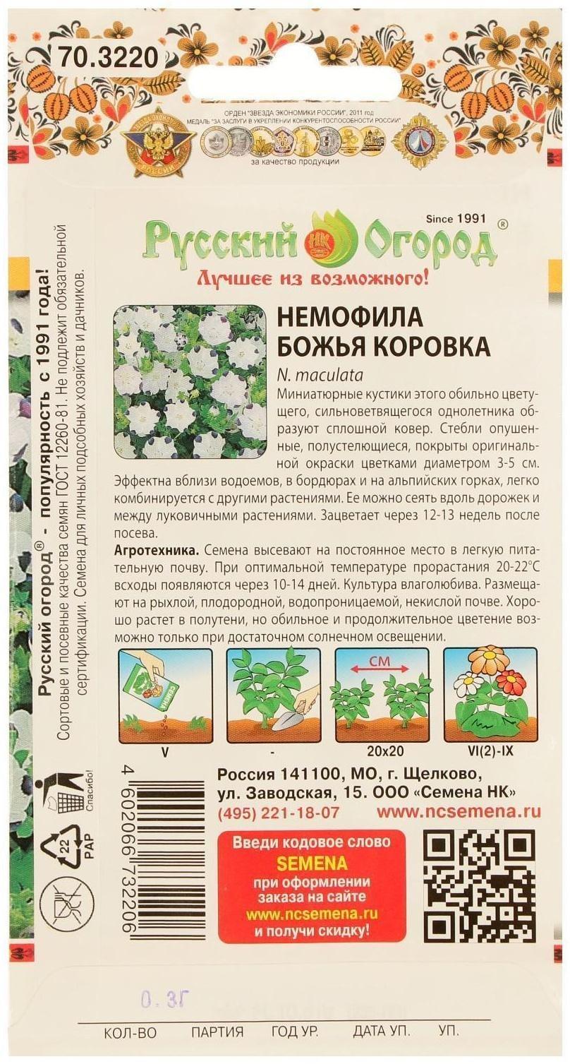 Семена цветов Немофила 