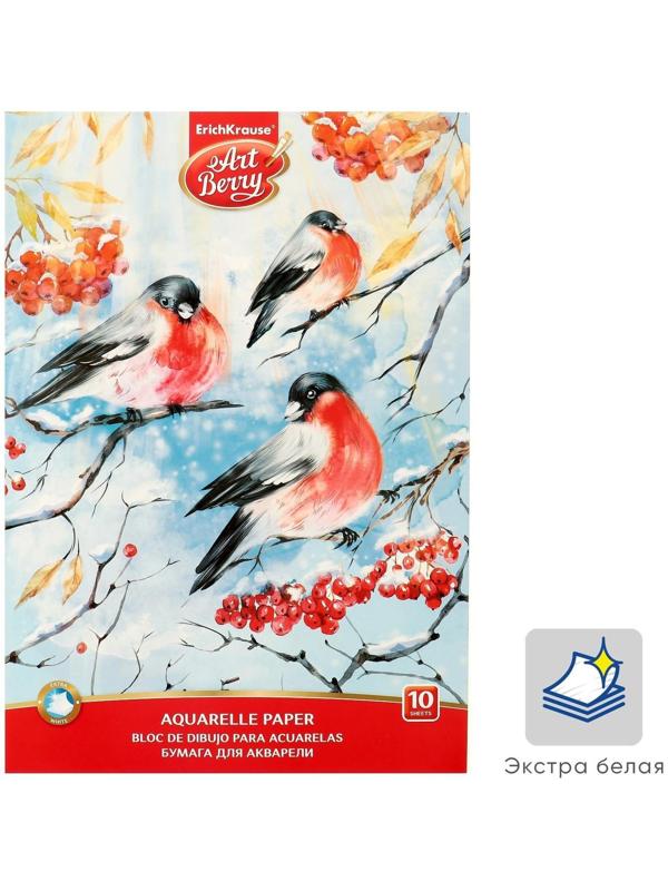 Альбом для акварели А4, 10 листов на клею ArtBerry 