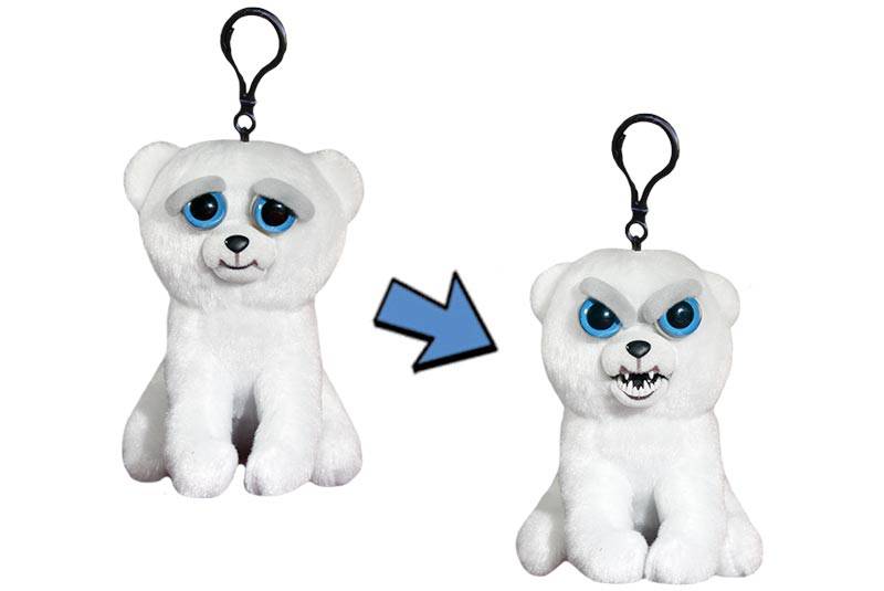 Мягкая игрушка «Злой / Добрый Медведь белый с карабином» 11 см FP013M