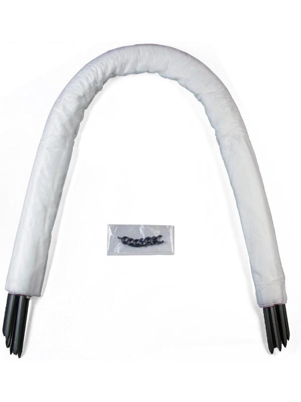 Парник прошитый, длина 3 м, 4 дуги из пластика, дуга L = 2 м, d = 20 мм, спанбонд 35 г/м², «Ленивый»