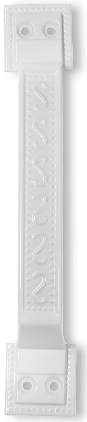 Ручка-скоба дверная, белая