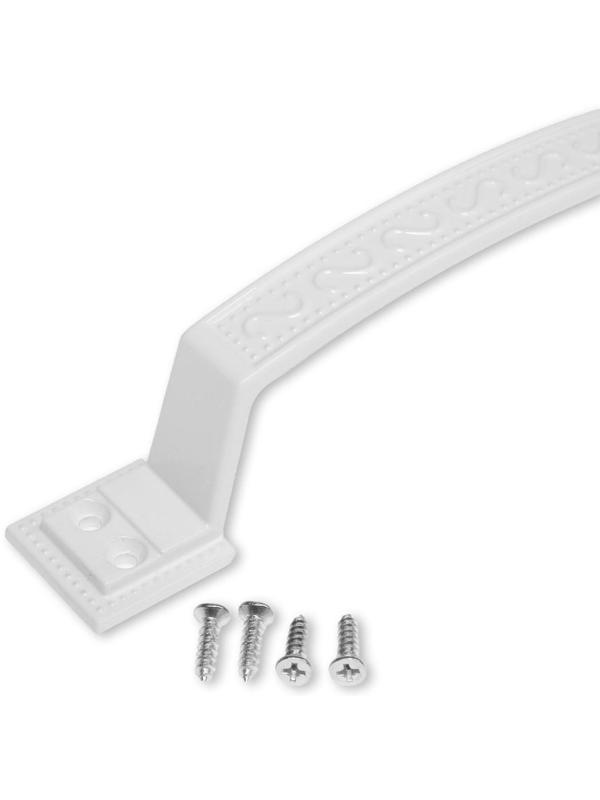 Ручка-скоба дверная, белая