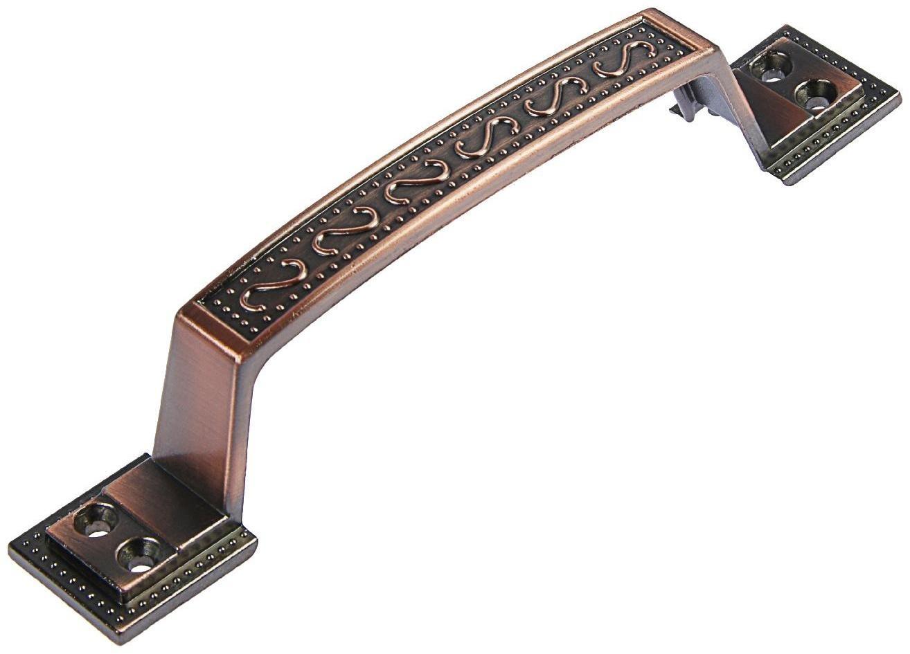 Ручка-скоба дверная, цвет медь