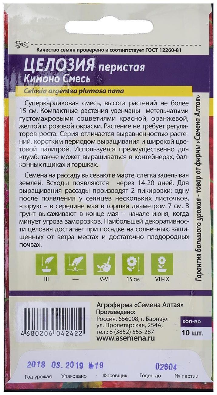 Семена цветов Целозия Перистая 