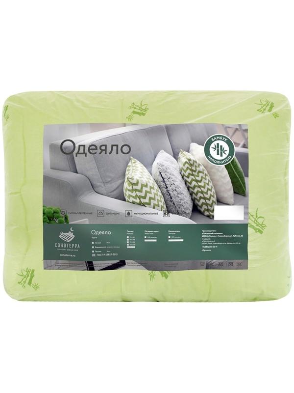 Одеяло Бамбук 172х205 см, полиэфирное волокно 200 гр/м, пэ 100%