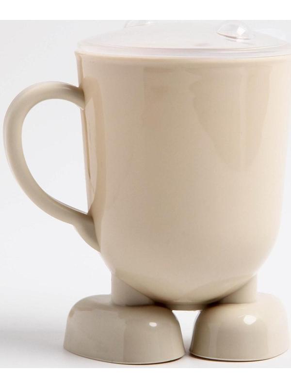 Кружка детская с крышкой, 270 мл., цвет и рисунок МИКС