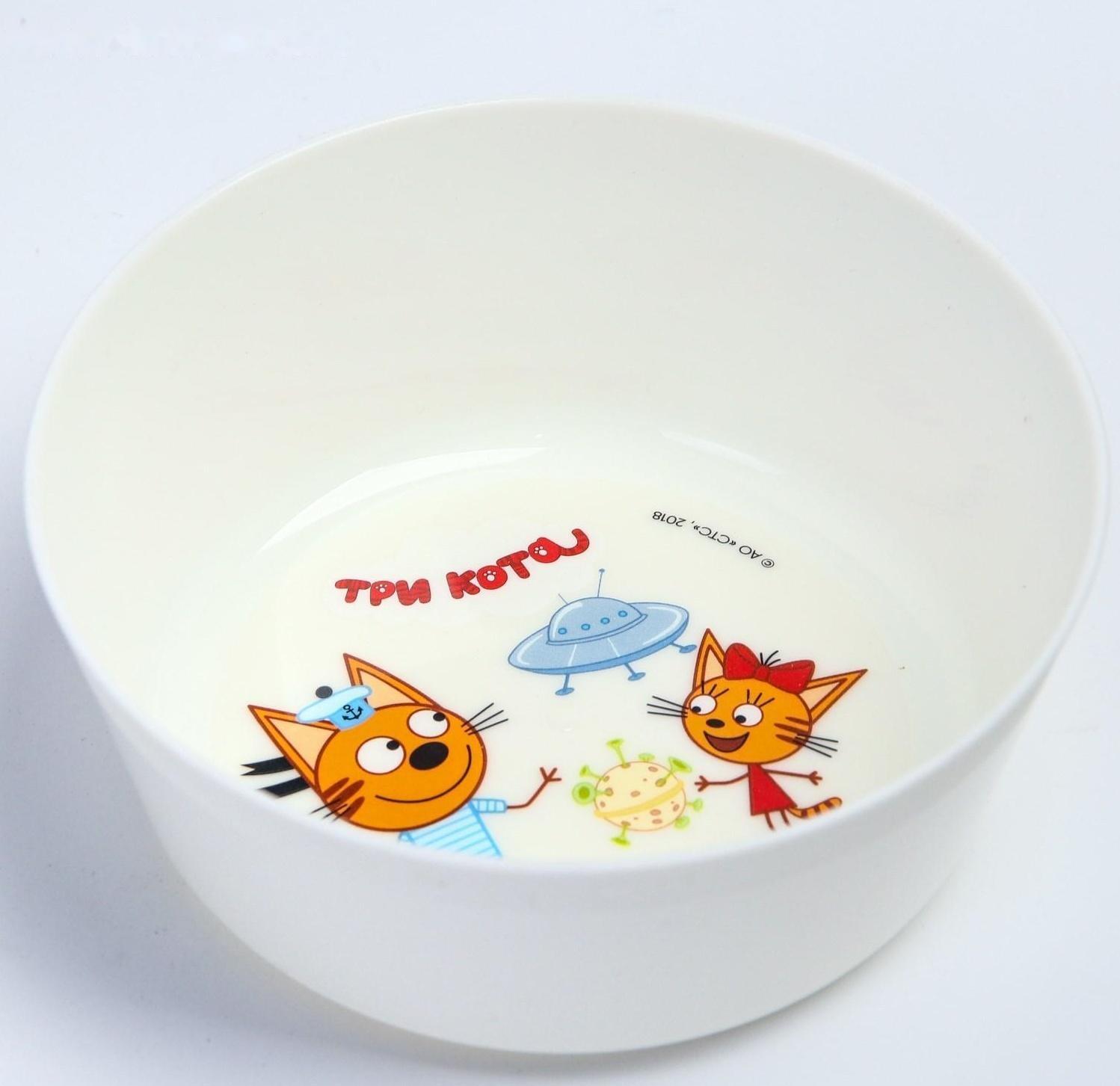 Детская миска ТРИ КОТА «Космическое путешествие», 430 мл.