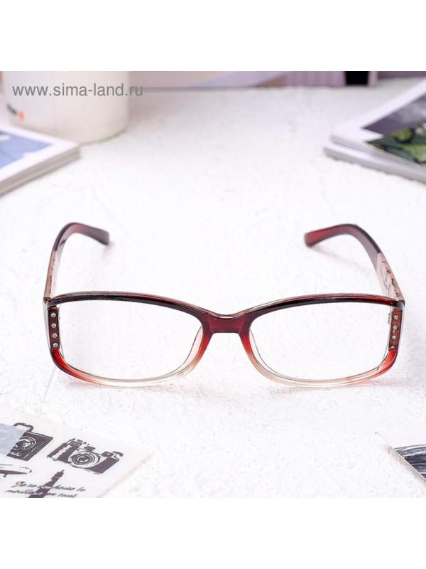 Очки корригирующие 6621, цвет бордовый, +1,75