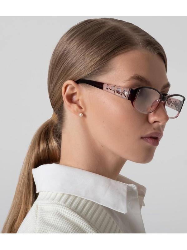 Очки корригирующие 6621, цвет бордовый, +0,75